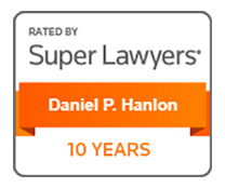 Daniel P Hanlon Super Lawyers 10-years badge